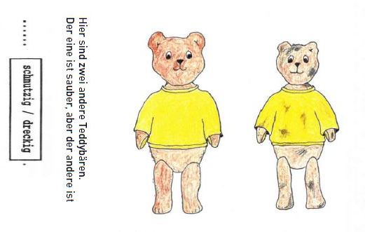 Die Entwicklung der Sprache beim Kind - Prüfmittel f�r Viereinhalb
 bis Sechsjährige - Zeichnung Bär